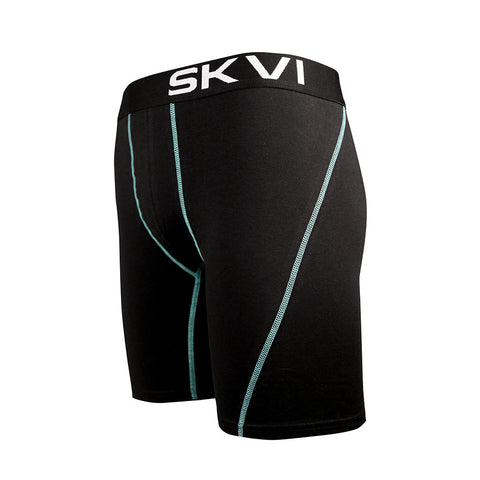SKVI Black-Teal Boxer Briefs 2-pack